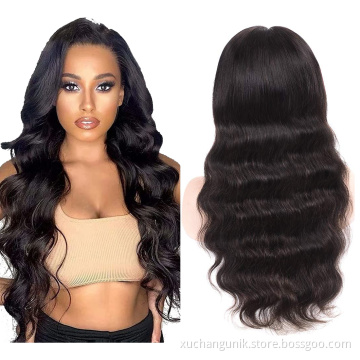 Uniky Natural Black Bodywave Human Hair Wig Lace Front Human Hair 1B Body Wave Virgin Human Hair Lace Front Wigs
